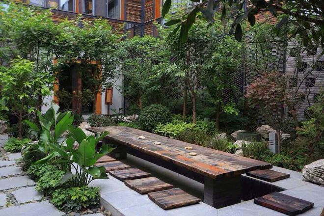 天博体育官方平台入口私家“中式庭院”设计恬静自然的中式花园才是院子应有的样子(图8)